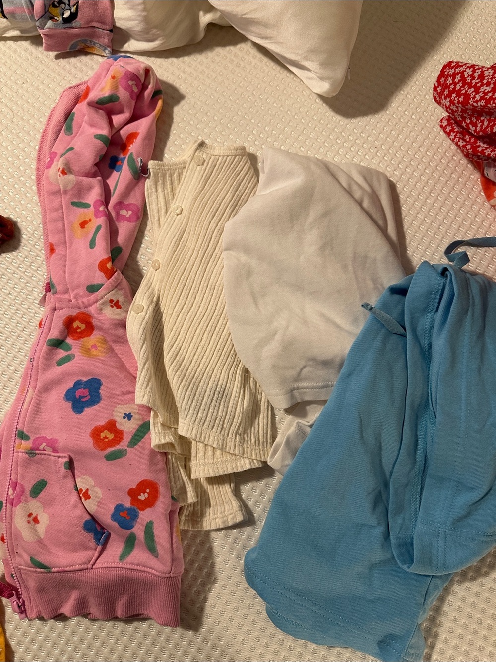 Kids Pink Floral Hoodie | Unbranded